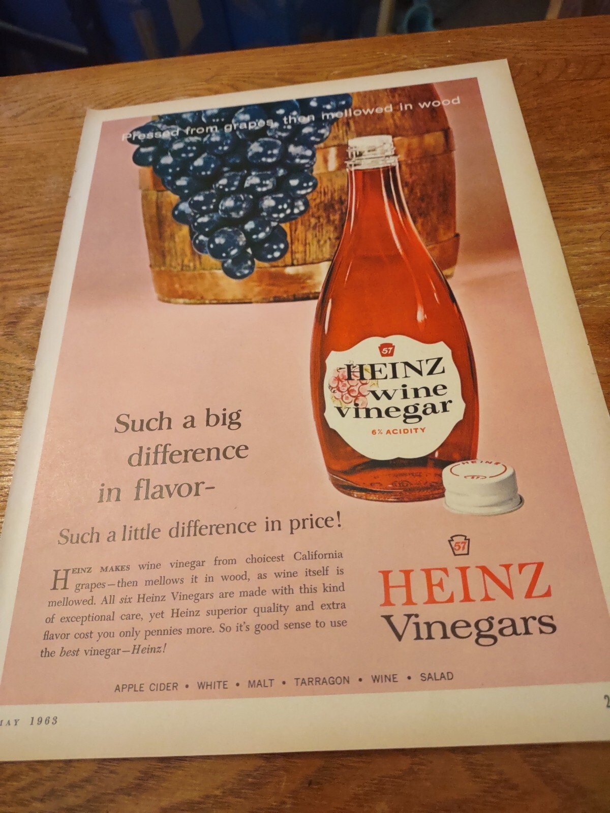 1963 Heinz Vinegars Heinz White Vinegar Magazine Ad eBay
