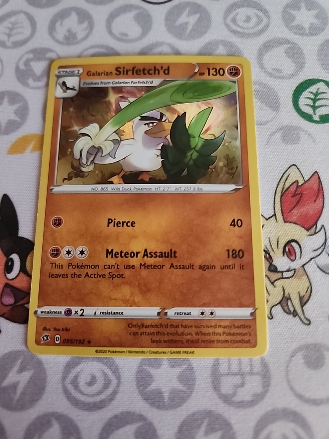 Pokémon TCG Galarian Sirfetch'd Pokemon Promos 095/192 Promo Cosmos Holo Rare