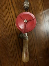 Vintage Companion Nylon/wood handle Egg Beater Hand Crank Drill  Made in USA