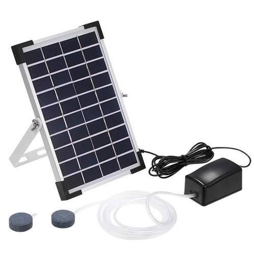 Solar Powered Oxygenator Aerator Air Pump Outdoor Pond Fish Tank Oxygen Pump Kit - Picture 46 of 48