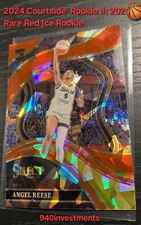 Angel Reese 2024 Panini WNBA Select Red Ice Prizm RC Rookie COURTSIDE No. 202 🏀