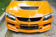 Mitsubishi Lancer Evo 7 8 9 Front Bumper with Lip JDM Style, Body Kit, Racing v9