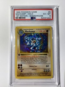 Machamp 1999 Pokemon Game #8 1st Edition Holo (Shadowless) Price Guide ...