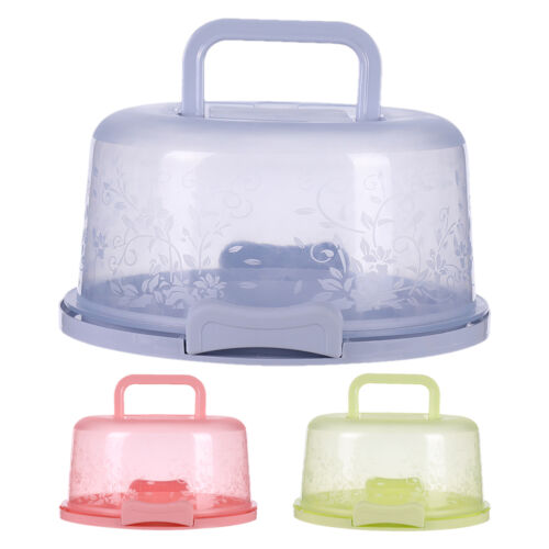 Cake Carrier with Handle Round cake Holder and Lid Food Grade Cake Box Reusable