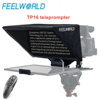 FEELWORLD TP16 Folding Teleprompter Remote Control for Tablets Camera Smartphone