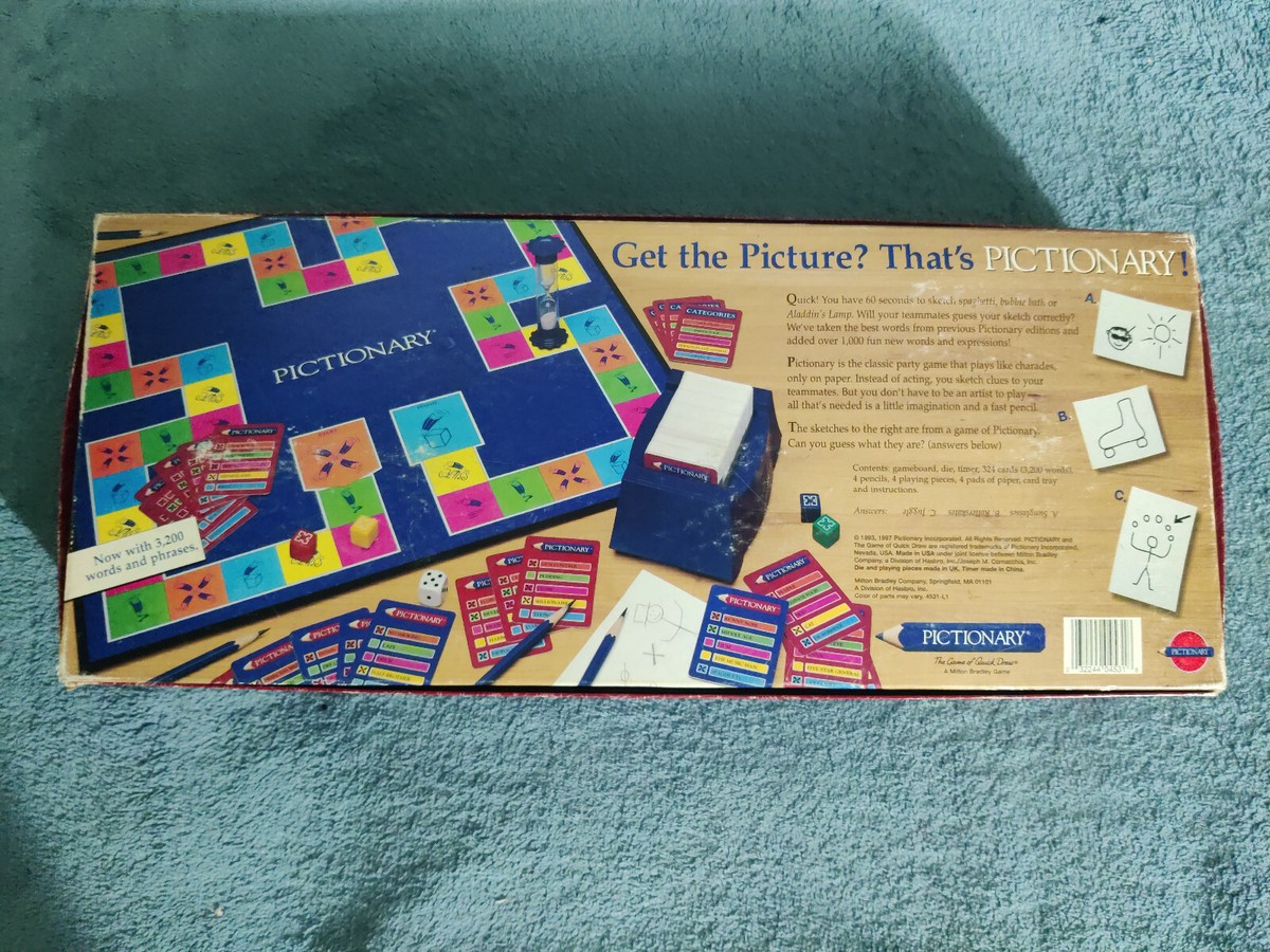 Vintage Pictionary 1993- 1997 Edition Incomplete Replacement | eBay