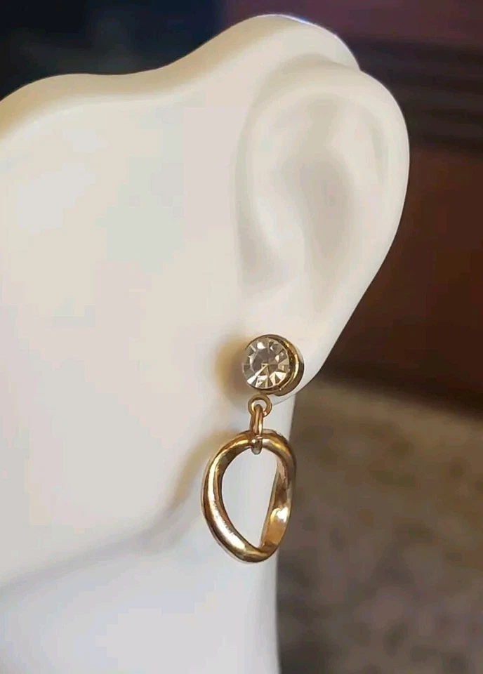 Juego de aretes tipo aro y ámbar Charter Club Foto 2 de 4