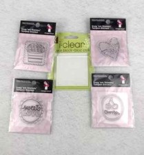 Studio G Clear Block  4 Snag'em Sweet Cheri Collection stamps 5 piece lot 