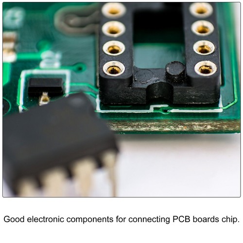 10pcs Round Pin 28P 2.54mm Pitch DIP IC Chip Socket Adapter IC Socket - Picture 2 of 3