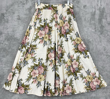 Vintage Skirt Womens 14 Floral Cottage Prairie Romantic Modest Flowy Ethereal