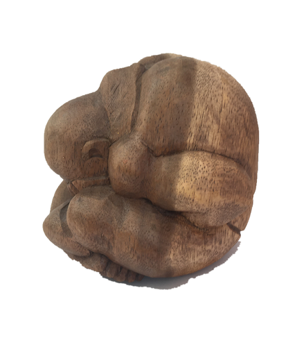 GRADE B X DISPLAY Hand Carved Wooden Statues Twisting Indonesian Made Carving - Picture 11 of 14