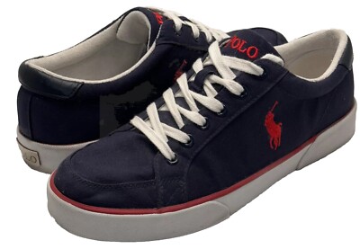Polo by Ralph Lauren Navy and Black Shoe Interior man size 11 Polo Ralph Lauren Shoes Mens 11 D Low Navy Blue Classic  main image 4