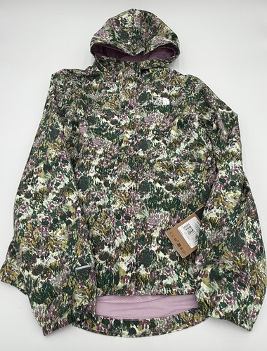 Girl’s Size XXL (18-20)- The North Face Antora Rain Jacket Mineral Purple Floral - Picture 3 of 8
