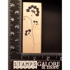 HERO ARTS RUBBER STAMPS G4916 ELEGANT FLOWER LONG STEM 2814
