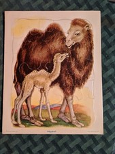Vintage Jigsaw Puzzle Playskool Golden Press 80-1C Mother and Young Camel