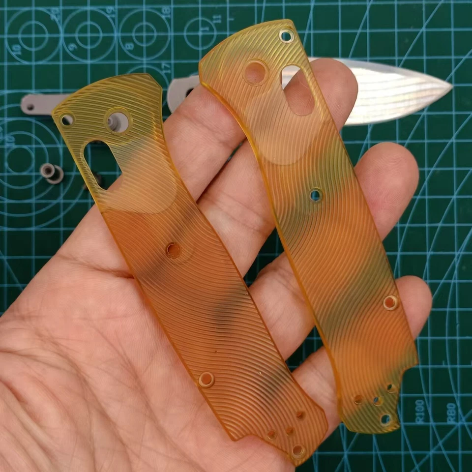 1 Juego de básculas de mango ULTEM PEI + Hoja 9Cr18MoV para cuchillos Benchmade Bugout 535 Foto 3 de 4