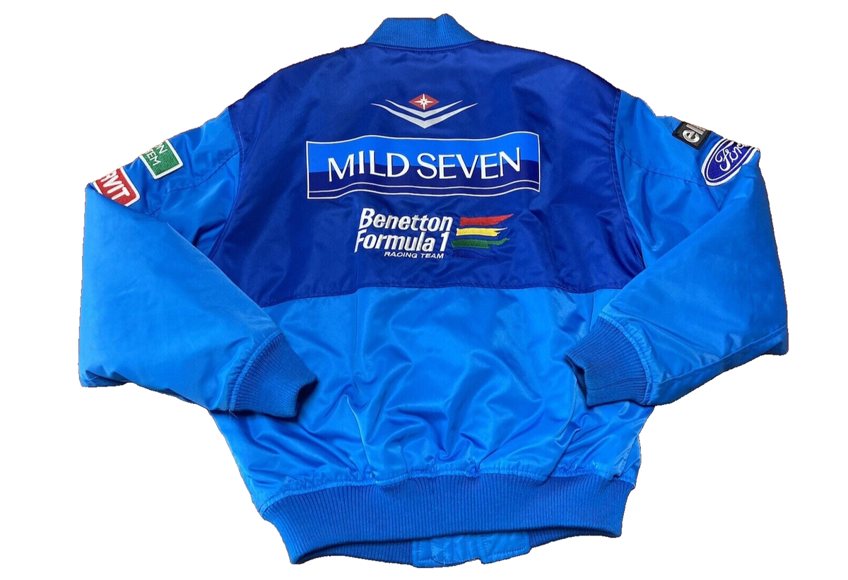Benetton Formula 1 Racing Team Mild Seven Jacket Size 48 Benetton Formula 1 Racing Team Mild Seven Jacket Size 48