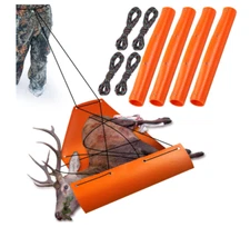 NEW Yaocom 4 Piece Sled Multi Purpose Deer Drag Utility Sled with 4 Piece Rope