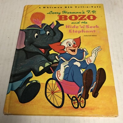 Bozo and the Hide 'N' Seek Elephant 1968 Larry Harmon's T.V Whitman Publishing