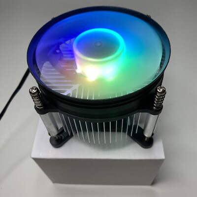 Intel Core i7 i5 RGB Heatsink Fan Copper Cooler 1155 1150 1151 1200 CPU PC 84W