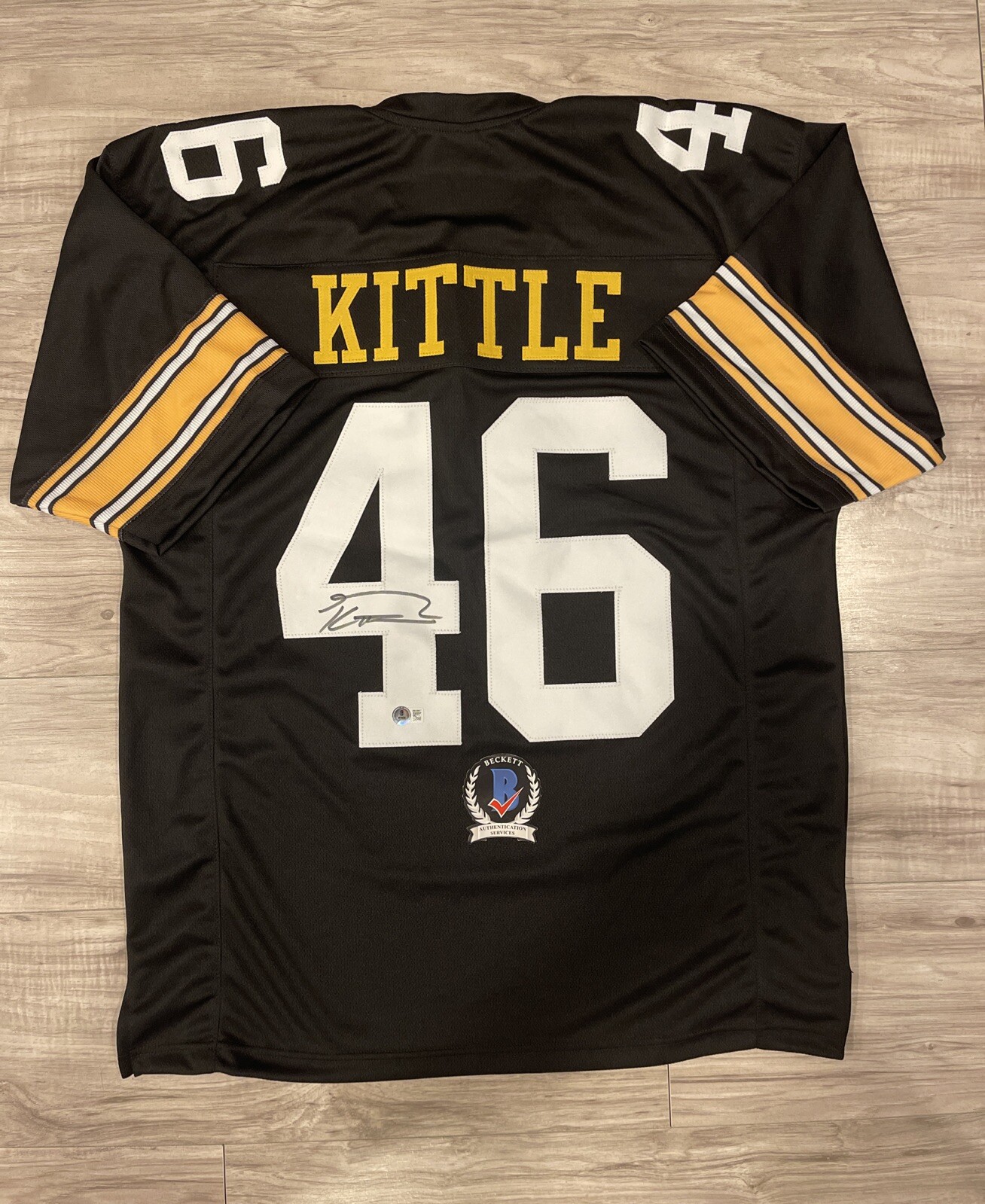 George Kittle Autographed Signed Iowa Hawkeyes San Francisco 49ers Jersey BECKETT QR COA 14 