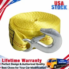 Heavy Duty Car Boat Trailer Replacement Winch Strap 2" X20' 10000LB w/ Snap Hook