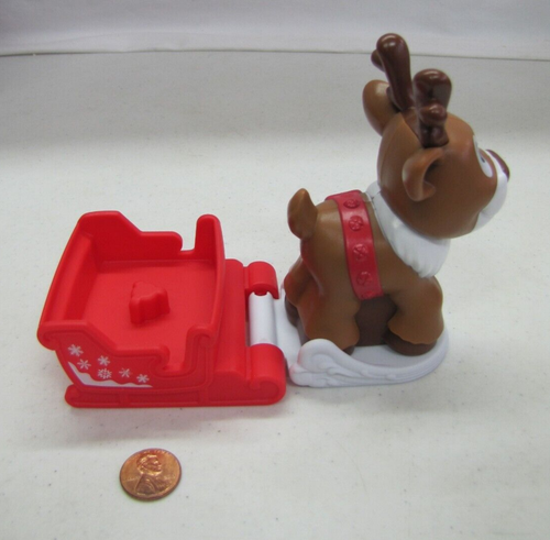 New Fisher Price Little People REINDEER SANTA SLEIGH CHRISTMAS SET Winter #2 - Picture 3 of 4