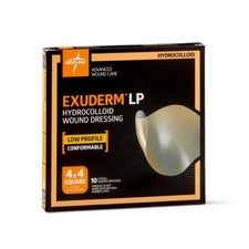 Exuderm Thin Hydrocolloid 4" x 4", 10 Each / Box