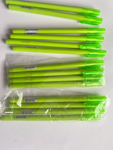 12 x Paperchase Green Gel Pens - Bullet Tip, High Quality | RRP £1.00