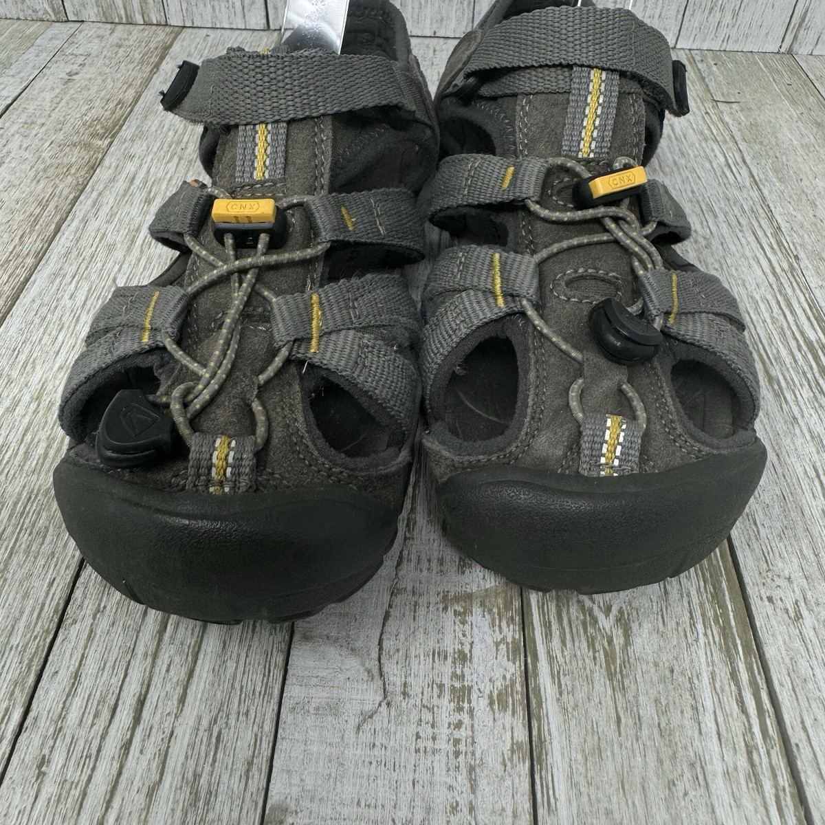 Keen Sandals Mens 6 Seacamp Cnx Fishermans Trail Hiking Water Sport 1008801 Gray Keen Sandals Youth 1 Seacamp CNX Fisherman Gray Hiking Water  main image 2