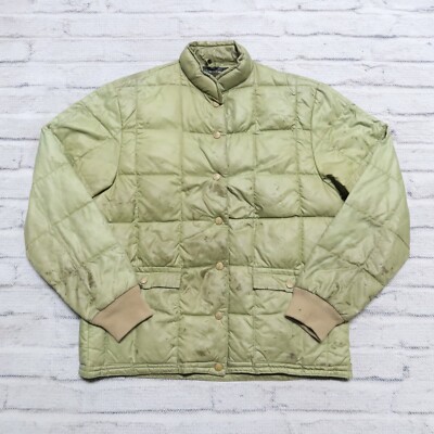 Vintage 60s Eddie Bauer Down Jacket Made in USA Blizzard Proof Goose Rising Sun