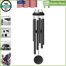 6-Tube Deep Tone Metal Wind Chimes - Elegant Outdoor Decor for Special Moments