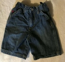 Boy's RocaWear Size 18M Blue Denim Shorts w/ Elastic Waist 16" x 4" SL