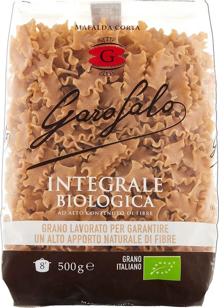Garofalo Pasta Integrale Mafalda Corta Vollkorn-Hartweizen Bio-Produkt 500G-image