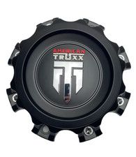American Truxx Matte Black Wheel Center Cap C1081502090f-4