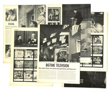 1948 Television Article Early Days of TV Milton Berle Vaudeville Backstage Vtg