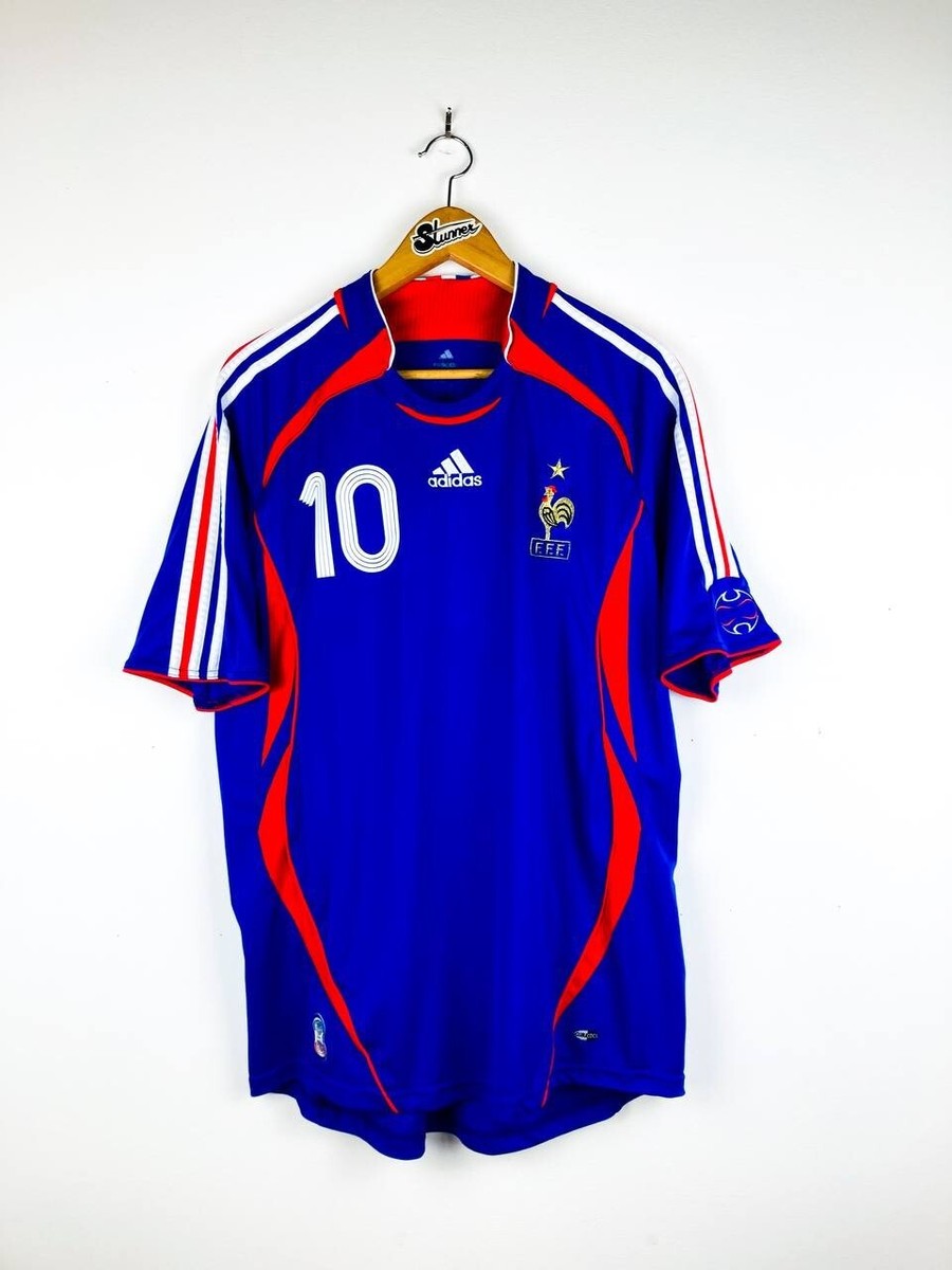 FRANCE 2006/2007 HOME FOOTBALL SHIRT ADIDAS SOCCER JERSEY FRANCE 2006/2007 HOME FOOTBALL SHIRT ADIDAS SOCCER JERSEY
