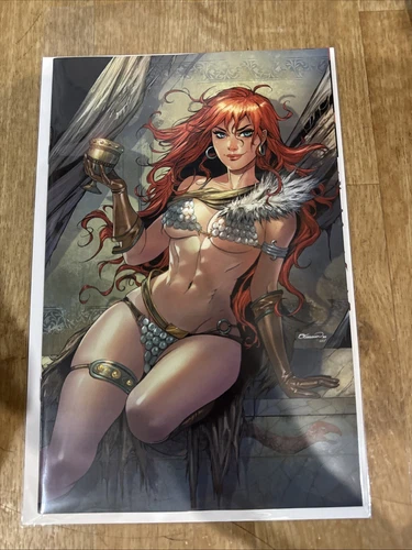 RED SONJA #20 COLLETTE TURNER VIRGIN Devil Dog ￼￼ Rare  Nm+ Comic Dynamite