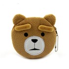 Plush Teddy Bear Coin Purse For Women, Men or Kids