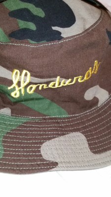 reversible camo orange boonie hat