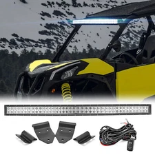 WEISEN Roof 42" LED Light Bar Mounts Wire Kit For Can-am Commander Max 700 1000R