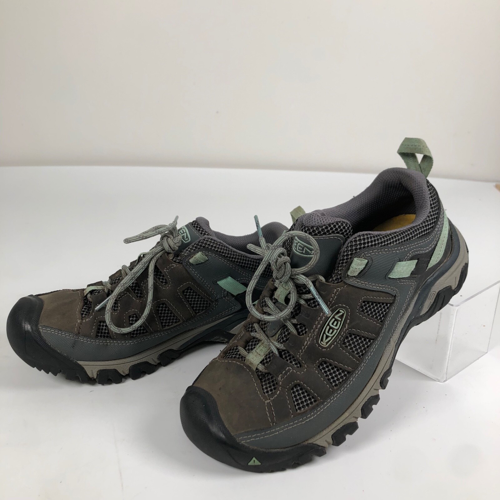 Scarpe casual Keen Targhee da donna taglia 9 US 39 5 grigie in pelle a rete escursionismo trail
