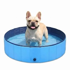 Dog Pool Foldable pet Pool Dog Swimming Pool pet Swimming Pool PVC Non-Slip f...