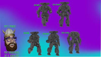 Cronus Alternate Mech Model For Battletech 6mm-10mm-15mm