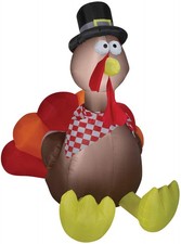72" Blow Up Inflatable Turkey Outdoor Yard Decoration  Halloween Decoration