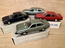4x Schabak Conrad 1/43 Audi 100 80 Quattro 90 Avant Limousine Händler-OVPs