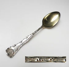 Tiffany Sterling WAVE EDGE 5 O'Clock Teaspoon(s), 4 3/4", Gold Wash Bowl