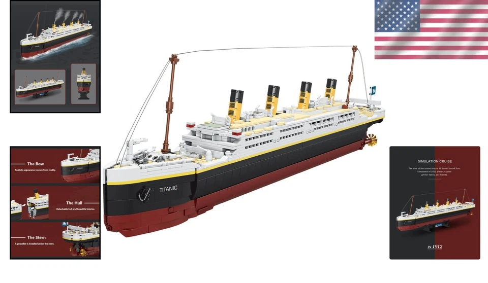 Titanic Model Bricks - Compatible with Major Brands - Image 2 of 4