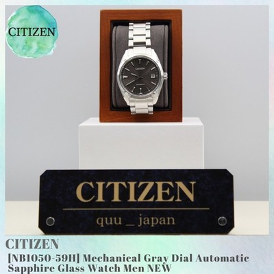 Citizen NB1050-59H Mechanical Gray Dial Automatic Sapphire Glass Watch Men NEW