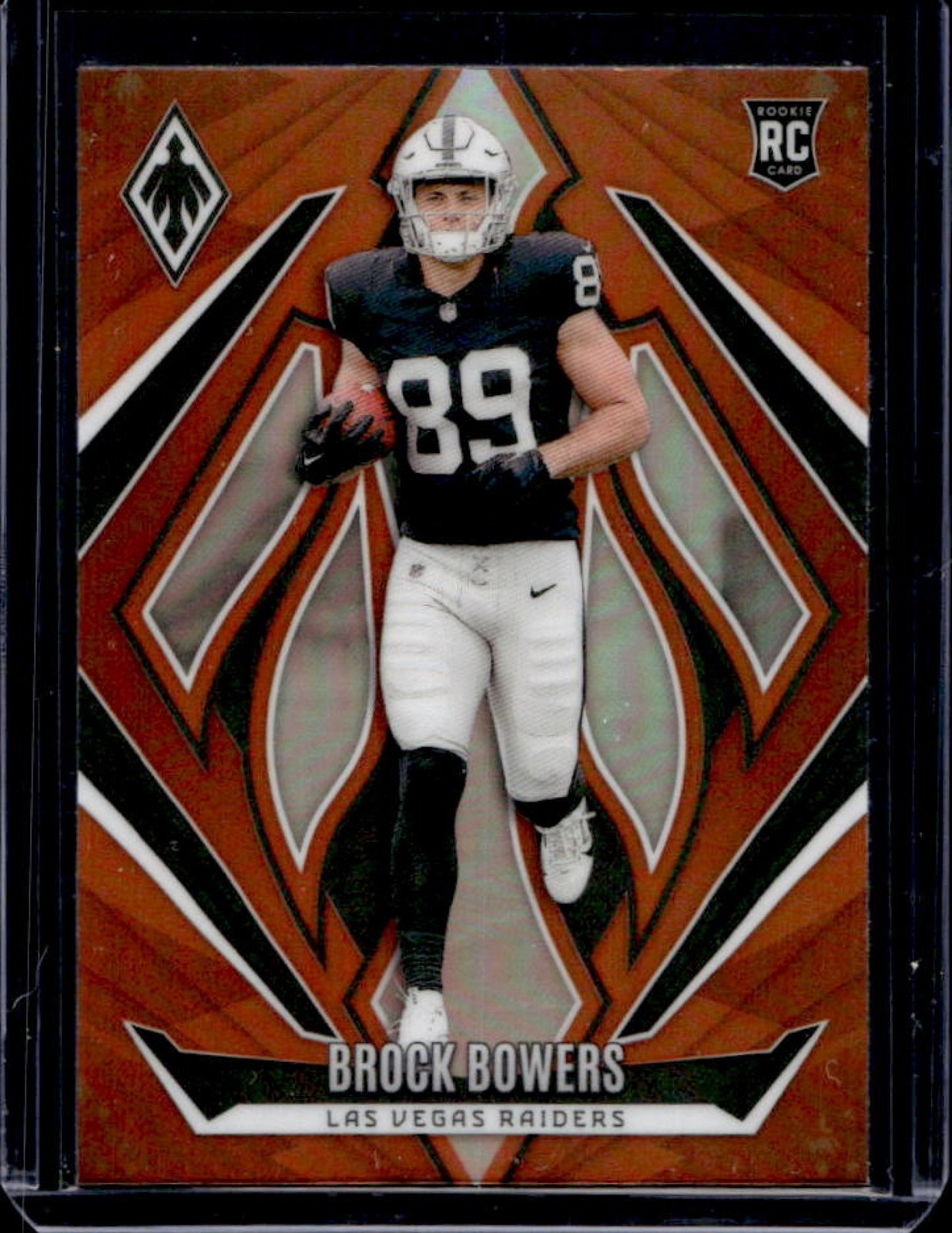 2024 Phoenix Brock Bowers RC Orange Rookie #165 Raiders